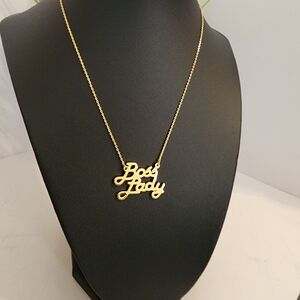 Gold 'Boss Lady' Necklace